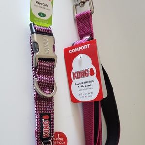 Purple dog leash/collar leash NEW